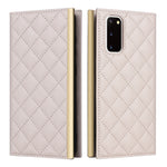 Custodia per telefono in pelle con ventosa rombica a tracolla, For Samsung Galaxy S20+, For Samsung Galaxy S10e, For Samsung Galaxy S10+, For Samsung Galaxy S10