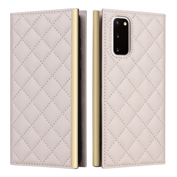 Custodia per telefono in pelle con ventosa rombica a tracolla, For Samsung Galaxy S20+, For Samsung Galaxy S10e, For Samsung Galaxy S10+, For Samsung Galaxy S10