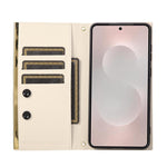 Custodia per telefono in pelle con ventosa rombica a tracolla, For Samsung Galaxy S25 Edge 5G, For Samsung Galaxy S24 / S25 5G, For Samsung Galaxy S24+ / S25+ 5G, For Samsung Galaxy S25 Ultra 5G