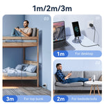 Cavo USB a USB-C 3A ricarica rapida 1-3 metri USAMS