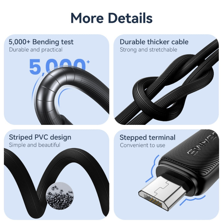 Cavo USB a Micro USB 2A ricarica rapida 1-3 m USAMS