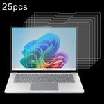 Pellicola in vetro temperato antideflagrante da 25 pezzi 9H 0,3 mm, For Microsoft Surface Laptop 7 13.8, For Microsoft Surface Laptop 7 15 inch, For Microsoft Surface Laptop 6 15, For Microsoft Surface Laptop 6 13.5