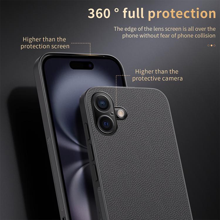 Custodia magnetica per telefono MagSafe in pelle HUIYI, For iPhone 16, For iPhone 15 Pro Max, For iPhone 15 Pro, For iPhone 15 Plus