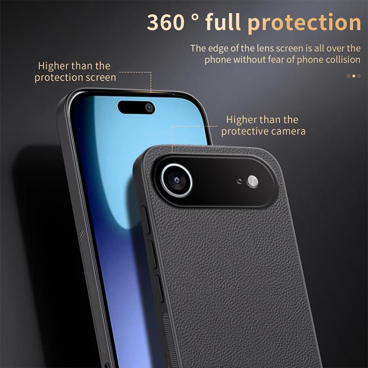 Custodia magnetica per telefono MagSafe in pelle HUIYI, For iPhone Air, For iPhone 16 Pro Max, For iPhone 16 Pro, For iPhone 16 Plus