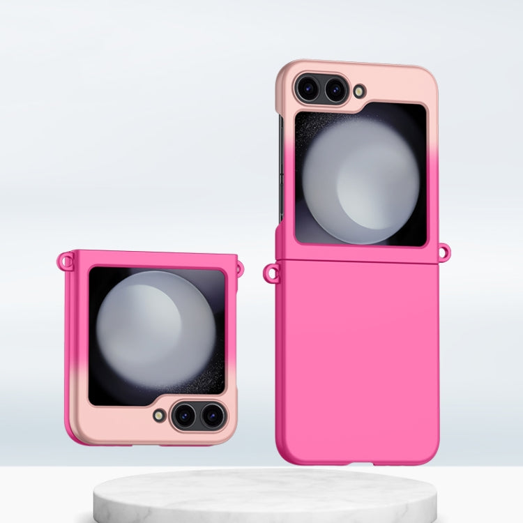 Custodia per telefono antiurto con copertura totale per PC con sensazione di pelle sfumata, For Galaxy Z Flip8 5G, For Samsung Galaxy Z Flip5, For Samsung Galaxy Z Flip4