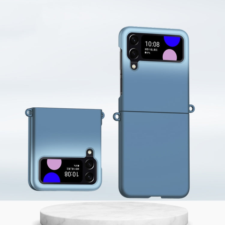 Custodia per telefono antiurto con copertura totale per PC con sensazione di pelle sfumata, For Samsung Galaxy Z Flip3