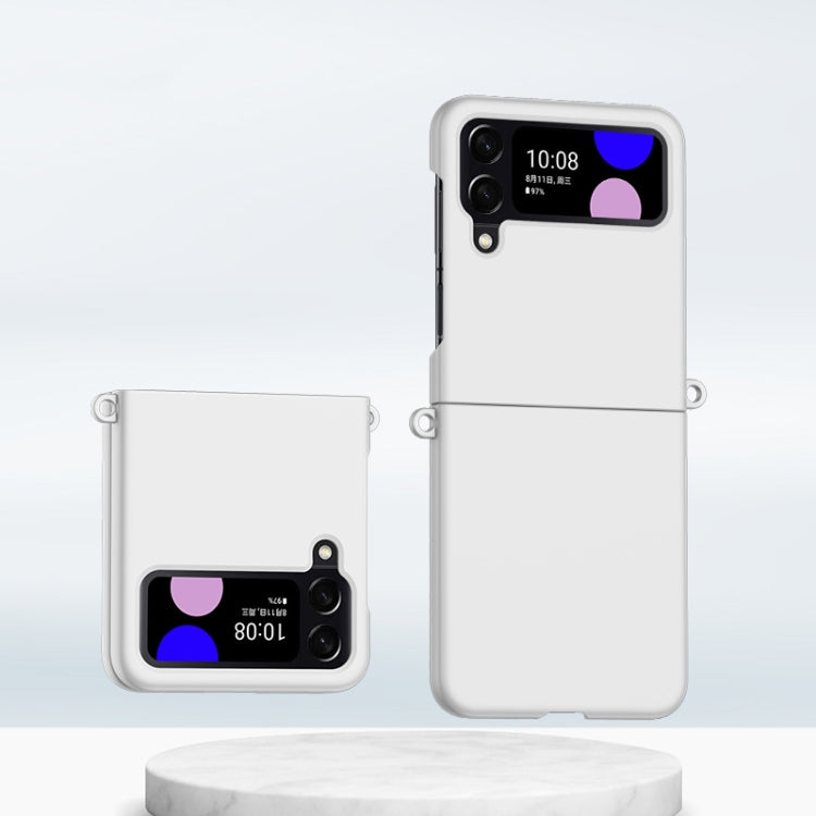 Custodia per telefono antiurto con copertura totale per PC con sensazione di pelle sfumata, For Samsung Galaxy Z Flip3