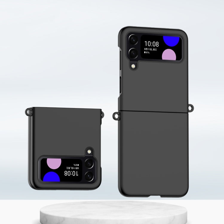 Custodia per telefono antiurto con copertura totale per PC con sensazione di pelle sfumata, For Samsung Galaxy Z Flip3