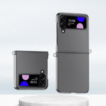 Custodia per telefono antiurto con copertura totale per PC con sensazione di pelle sfumata, For Samsung Galaxy Z Flip3