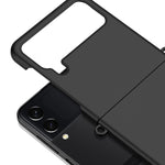 Custodia per telefono antiurto con copertura totale per PC con sensazione di pelle sfumata, For Samsung Galaxy Z Flip3