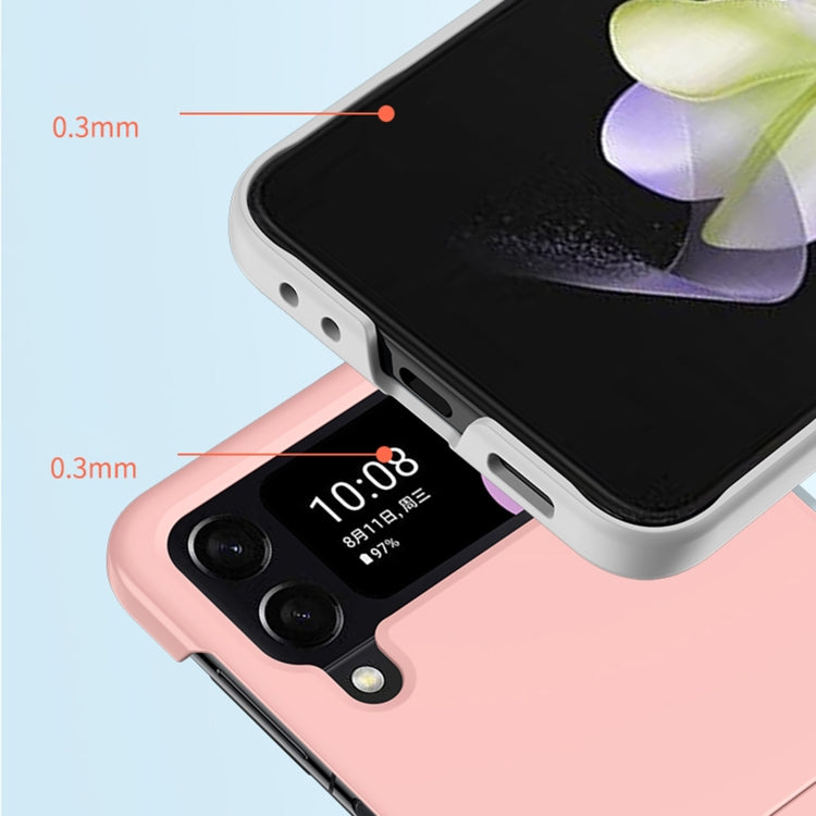 Custodia per telefono antiurto con copertura totale per PC con sensazione di pelle sfumata, For Samsung Galaxy Z Flip3