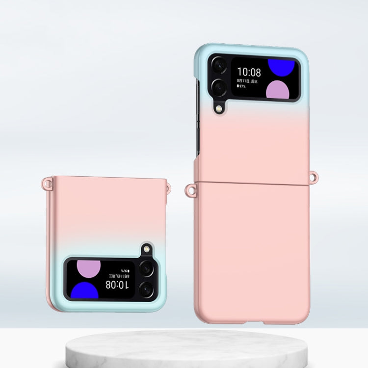Custodia per telefono antiurto con copertura totale per PC con sensazione di pelle sfumata, For Galaxy Z Flip8 5G, For Samsung Galaxy Z Flip5, For Samsung Galaxy Z Flip4