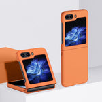 Custodia per telefono antiurto a copertura totale per PC Skin Feel in 2 parti, For Samsung Galaxy Z Flip6 / Flip7 FE