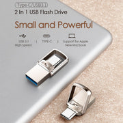 Interfaccia USB 3.1 + USB-C Disco Twister Flash U in metallo, standard, 128G, 64G, 32G