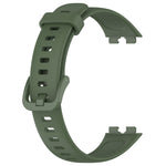 Cinturino per orologio in silicone con fibbia colorata tinta unita, For Huawei Band 10 / 9 / 8