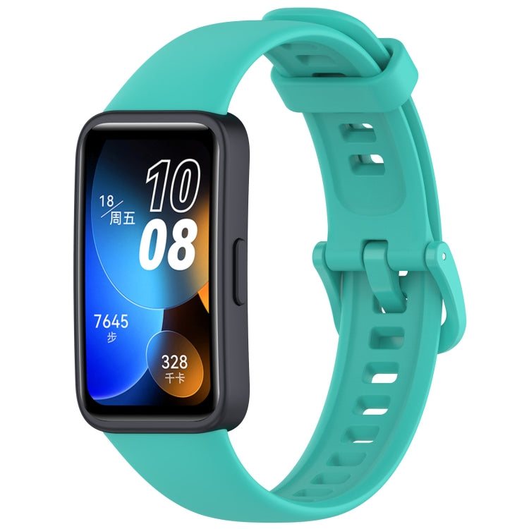 Cinturino per orologio in silicone con fibbia colorata tinta unita, For Huawei Band 10 / 9 / 8