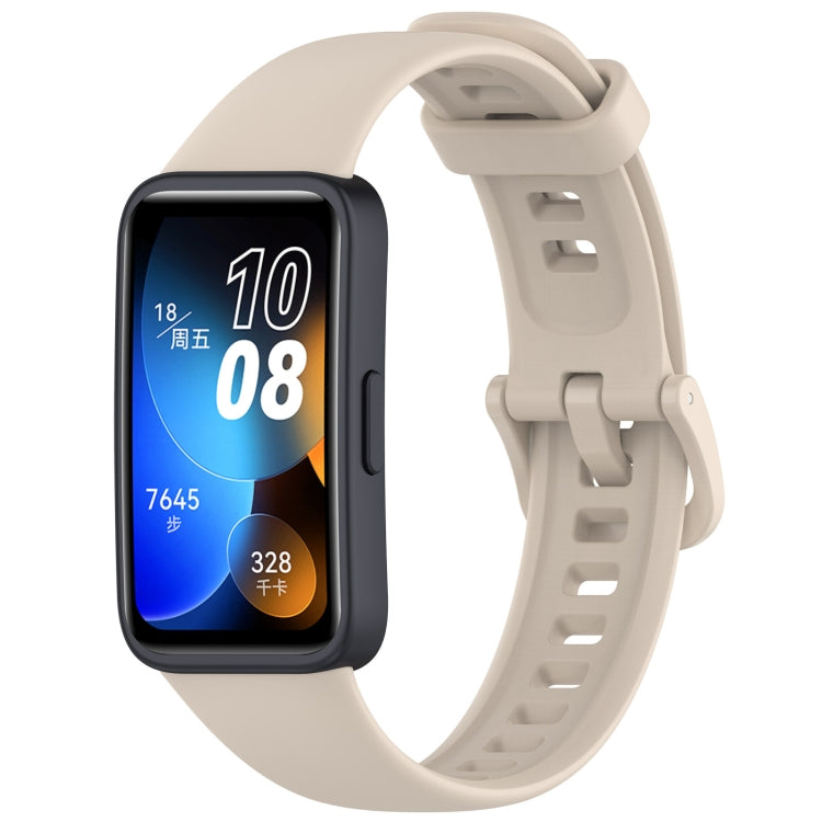 Cinturino per orologio in silicone con fibbia colorata tinta unita, For Huawei Band 10 / 9 / 8
