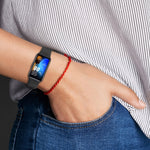 Cinturino per orologio in silicone con fibbia colorata tinta unita, For Huawei Band 10 / 9 / 8