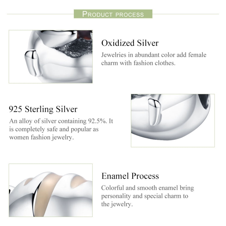 Accessori per collana braccialetto fai-da-te con perline di piccolo criceto in argento sterling S925
