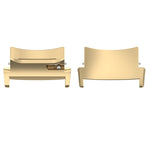 1 paio di connettori in acciaio inossidabile per cinturino da 22 mm, For OPPO Watch X / X2 / OnePlus Watch 2 / 2R