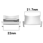 1 paio di connettori in acciaio inossidabile per cinturino da 22 mm, For OPPO Watch X / X2 / OnePlus Watch 2 / 2R