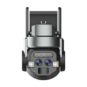 Q820 Telecamera WiFi impermeabile IP67 per esterni con zoom binoculare 10X da 6 MP e doppia sorgente luminosa, Q820