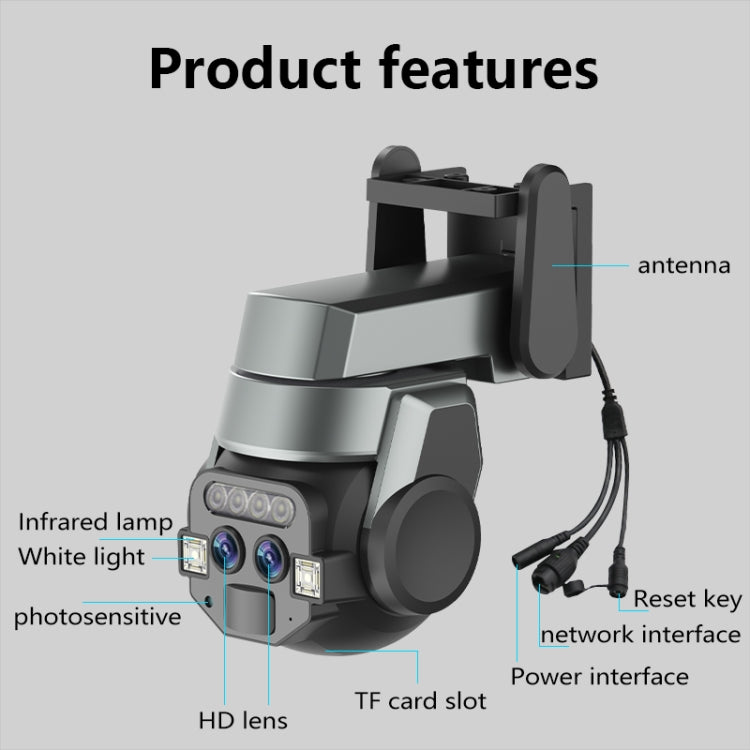 Telecamera WiFi esterna impermeabile IP67 con zoom 10X