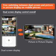Q820 Telecamera WiFi impermeabile IP67 per esterni con zoom binoculare 10X da 6 MP e doppia sorgente luminosa, Q820