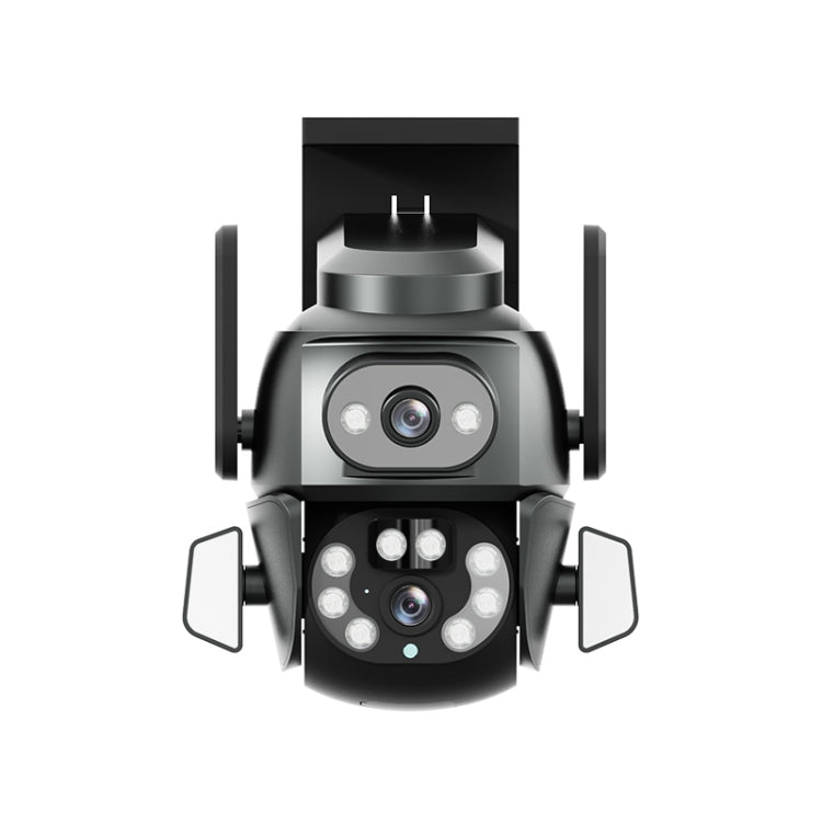 Q821 Telecamera WiFi impermeabile IP67 per esterni con zoom binoculare da 4 MP e doppia sorgente luminosa, Q821