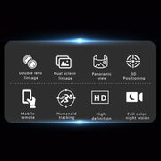 Q821 Telecamera WiFi impermeabile IP67 per esterni con zoom binoculare da 4 MP e doppia sorgente luminosa, Q821