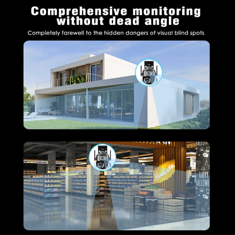 Telecamera WiFi IP67 esterna 4 MP con zoom binoculare