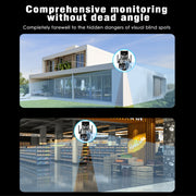 Q821 Telecamera WiFi impermeabile IP67 per esterni con zoom binoculare da 4 MP e doppia sorgente luminosa, Q821
