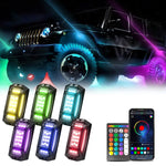 G6 RGB colorato telaio per auto luce LED atmosfera musicale con telecomando a 24 pulsanti, 8 in 1, 6 in 1, 4 in 1