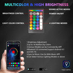 G6 RGB colorato telaio per auto luce LED atmosfera musicale con telecomando a 24 pulsanti, 8 in 1, 6 in 1, 4 in 1