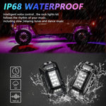 G6 RGB colorato telaio per auto luce LED atmosfera musicale con telecomando a 24 pulsanti, 8 in 1, 6 in 1, 4 in 1