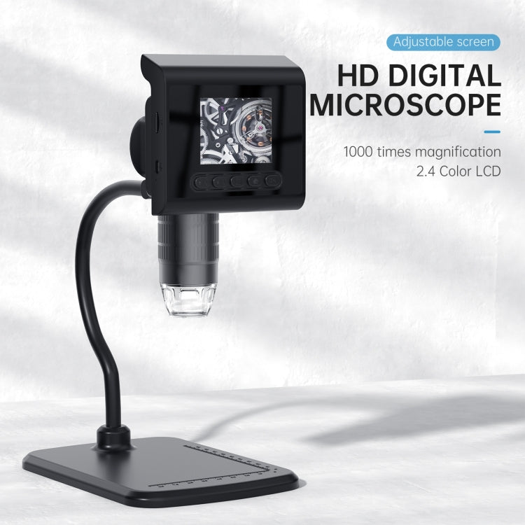 Microscopio digitale da tavolo HD 1000X con schermo 2,4 pollici