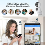 Telecamera Smart WiFi impermeabile 4 MP con zoom HD