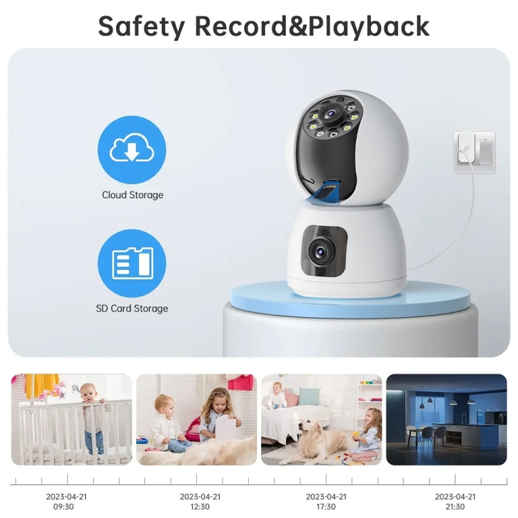 Telecamera Smart WiFi impermeabile 4 MP con zoom HD