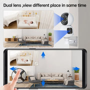 Y6203 Telecamera Smart WiFi impermeabile per interni HD con zoom da 4 MP, UK Plug, EU Plug, US Plug, AU Plug