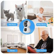 Y6203 Telecamera Smart WiFi impermeabile per interni HD con zoom da 4 MP, UK Plug, EU Plug, US Plug, AU Plug