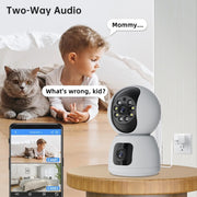Y6203 Telecamera Smart WiFi impermeabile per interni HD con zoom da 4 MP, UK Plug, EU Plug, US Plug, AU Plug