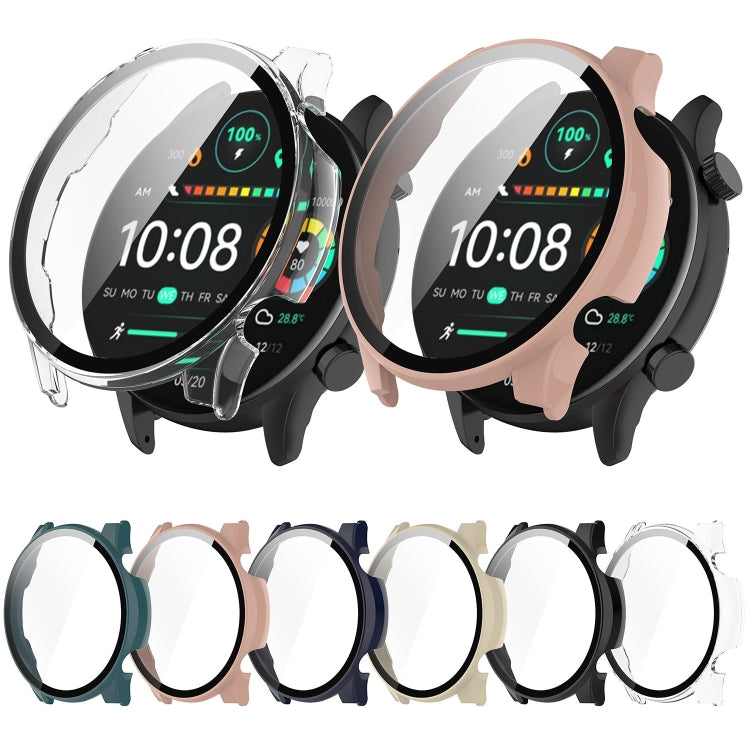 Custodia protettiva per orologio integrata in PC + pellicola temperata, For Xiaomi Haylou RT3 / Solar Plus LS16