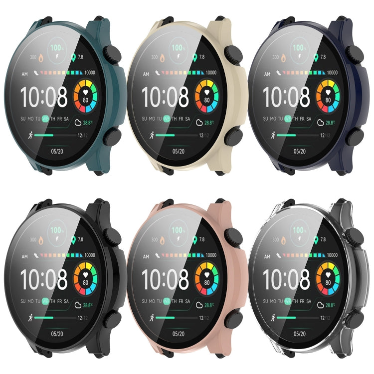 Custodia protettiva per orologio integrata in PC + pellicola temperata, For Xiaomi Haylou RT3 / Solar Plus LS16