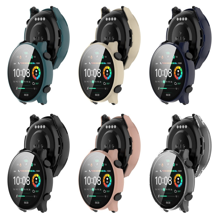 Custodia protettiva per orologio integrata in PC + pellicola temperata, For Xiaomi Haylou RT3 / Solar Plus LS16