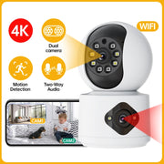 Y6204 Telecamera Smart WiFi impermeabile per interni HD con zoom da 4 MP, UK Plug, EU Plug, US Plug, AU Plug