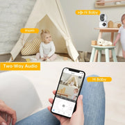 Y6204 Telecamera Smart WiFi impermeabile per interni HD con zoom da 4 MP, UK Plug, EU Plug, US Plug, AU Plug