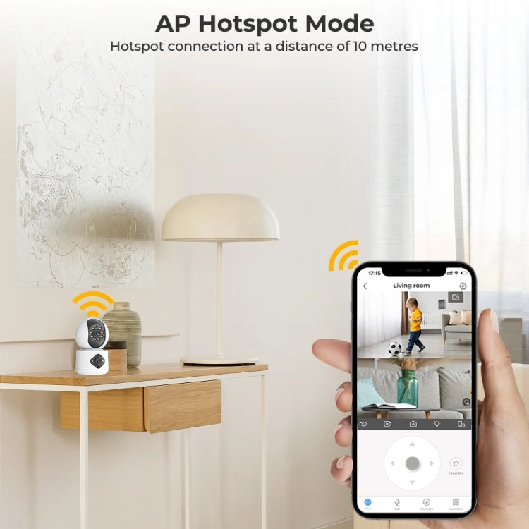 Telecamera Smart WiFi 4MP HD impermeabile con zoom