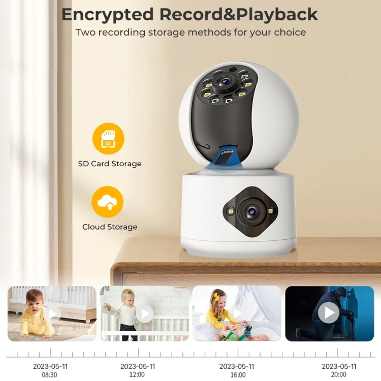 Telecamera Smart WiFi 4MP HD impermeabile con zoom