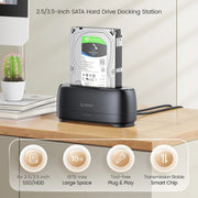 Docking station per unità SATA da 2,5 e 3,5 pollici a vano singolo ORICO DD18C3, AU Plug, EU Plug, UK Plug, US Plug
