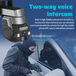 Telecamera WiFi esterna impermeabile IP66 5MP con audio bidirezio
